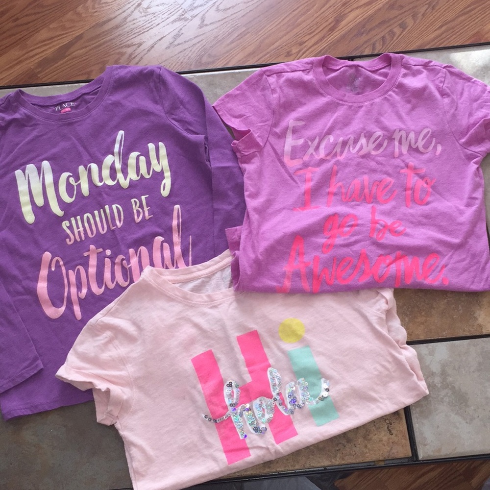 Girls tops size large (10-12)